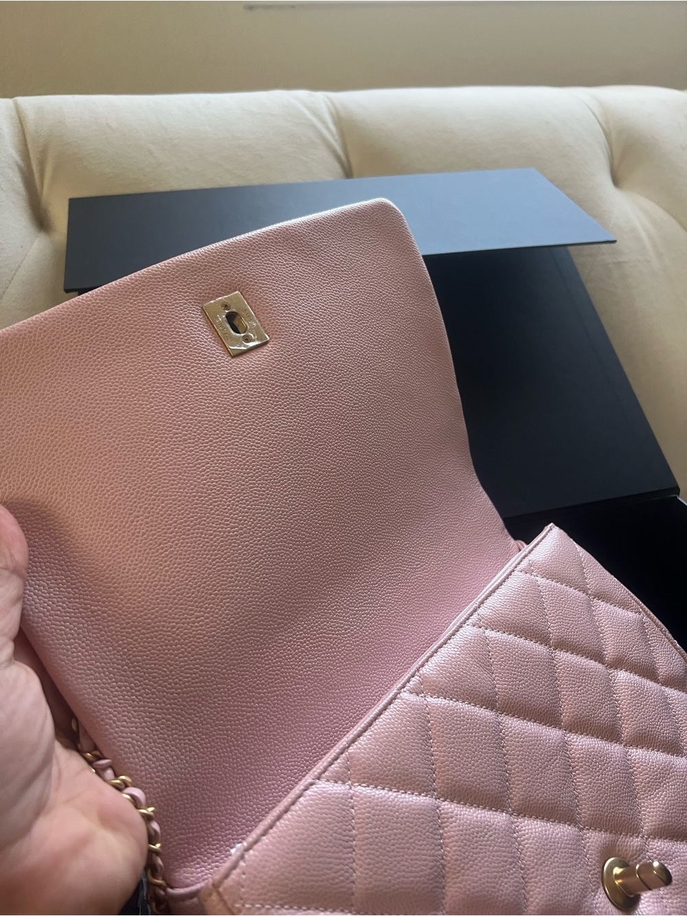 Rare 🌸Chanel Pink Caviar all chain around the Bag - Picture 3 of 5